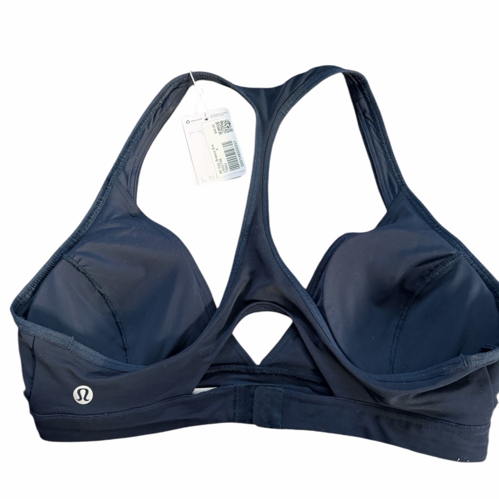 lululemon athletica Navy Sports Bra. All day breeze bra size 6 - Picture 2 of 6